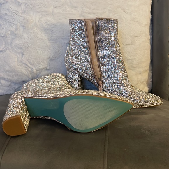 Betsey Johnson Rinestone boots - Picture 2 of 2